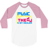 music is my drug 3/4 Sleeve Shirt