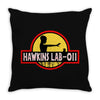 hawkins lab parody Throw Pillow