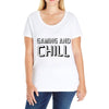 gaming and chill Ladies Curvy T-Shirt