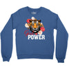 Girl Power White Write Crewneck Sweatshirt