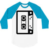 retro cassette 3/4 Sleeve Shirt