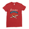 grandpa the pilot the myth the legend Ladies Fitted T-Shirt