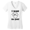 i want the gold Women's V-Neck T-Shirt