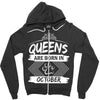 Queens Are Born In October Zipper Hoodie