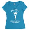 hillbilly hog wrestling champ Women's Triblend Scoop T-shirt