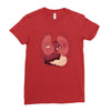 heart attack Ladies Fitted T-Shirt
