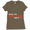 check liver light is on Ladies Fitted T-Shirt