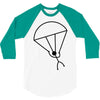 stick man skydiving 3/4 Sleeve Shirt