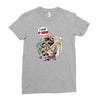 deadpool and superman Ladies Fitted T-Shirt