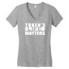 tokens life matters Women's V-Neck T-Shirt
