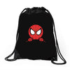 baby spiderman Drawstring Bags