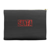 santa red glitter Accessory Pouches