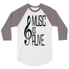 music lover 3/4 Sleeve Shirt