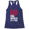 donating blood one mosquito funny Racerback Tank