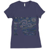 ascii night Ladies Fitted T-Shirt