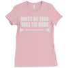 must be this tall to ride Ladies Fitted T-Shirt