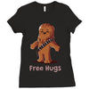 hug a wookiee Ladies Fitted T-Shirt