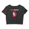 She Wants D - Dunkin Donuts Crop Top