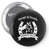personalised pony horse and rider Pin-back button