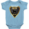 protected by boxer security Baby Bodysuit