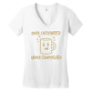 over caffeinated (2) Women's V-Neck T-Shirt