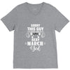 sorry this guy is already taken by a super sexy  march girl V-Neck Tee