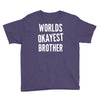worlds okayest brother funny Youth Tee