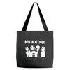 boys next door Tote Bags