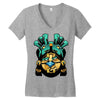 warrior aztec Women's V-Neck T-Shirt