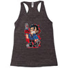 evil cartoon Racerback Tank