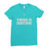bass player timing is everything Ladies Fitted T-Shirt