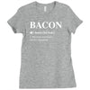 Bacon Noun Ladies Fitted T-Shirt
