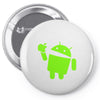 android eats apple Pin-back button