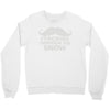 mustaching through snow Crewneck Sweatshirt
