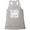 space alien qr code Racerback Tank