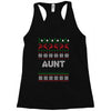 ugly christmas aunt Racerback Tank