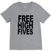 free high fives t shirt x large funny humor geek awesome highfive cool V-Neck Tee
