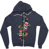 Pride Floral Zipper Hoodie
