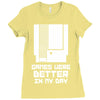 nes games were better unisex Ladies Fitted T-Shirt