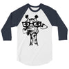 nerd giraffe 3/4 Sleeve Shirt