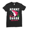 mommy shark doo doo doo family matching Ladies Fitted T-Shirt