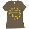 All I want for Christmas is EU Ladies Fitted T-Shirt