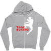thai box boxe thailandese combattimento sport Zipper Hoodie
