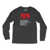 Papa Noun Definition Long Sleeve Shirts