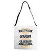 Super Cool Grandpa Of A Freaking Awesome Grandson Adjustable Strap Totes