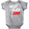 eat sleep jump Baby Onesie