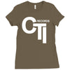 cti records Ladies Fitted T-Shirt