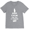 Keep Calm And Put 3 Fingers Up V-Neck Tee