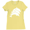 three dolphins Ladies Fitted T-Shirt