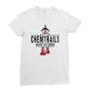 jet chemtrails red &amp; grey logo Ladies Fitted T-Shirt